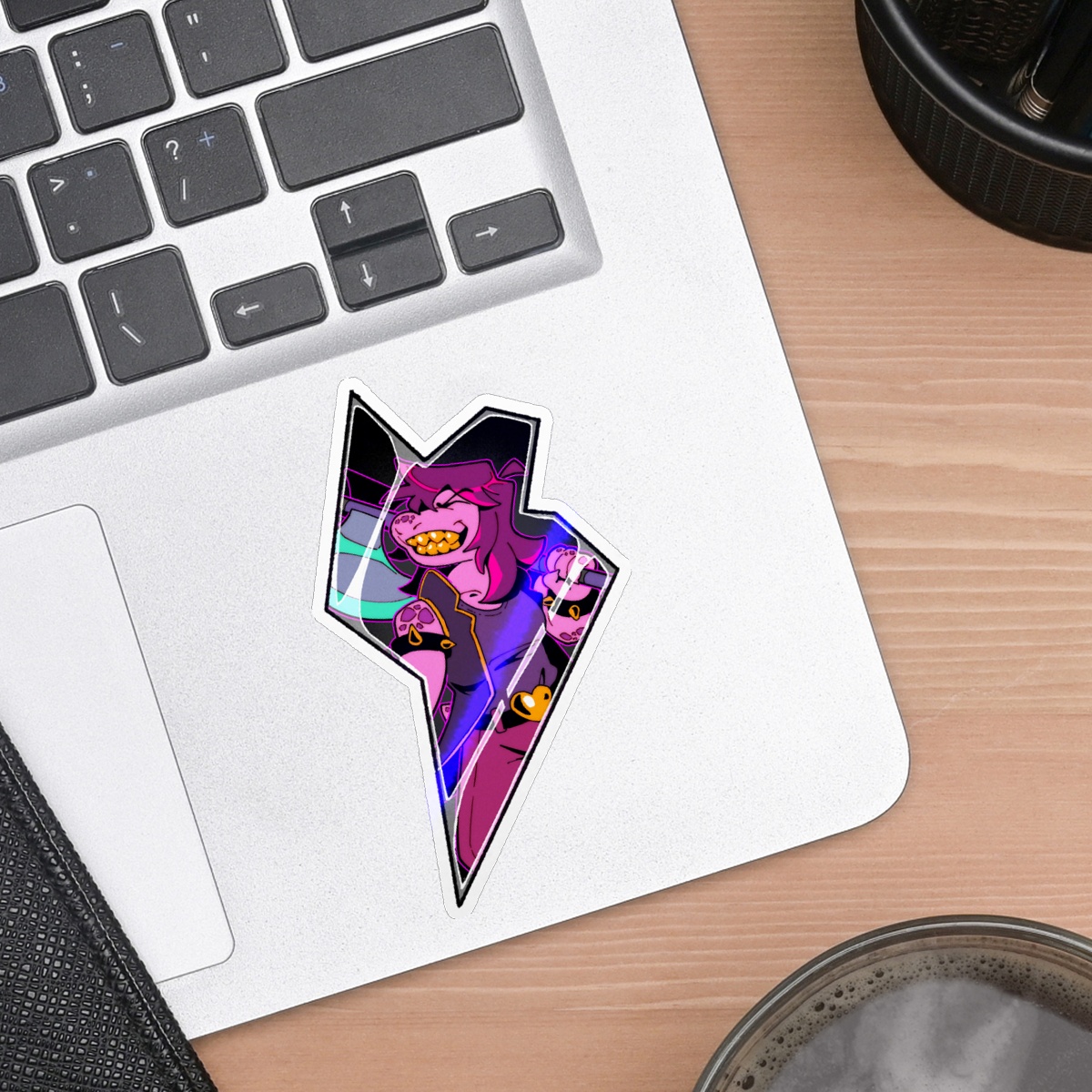 ST-09 "Shadowcrystal Susie- Deltarune" - Die Cut Holo Stickers