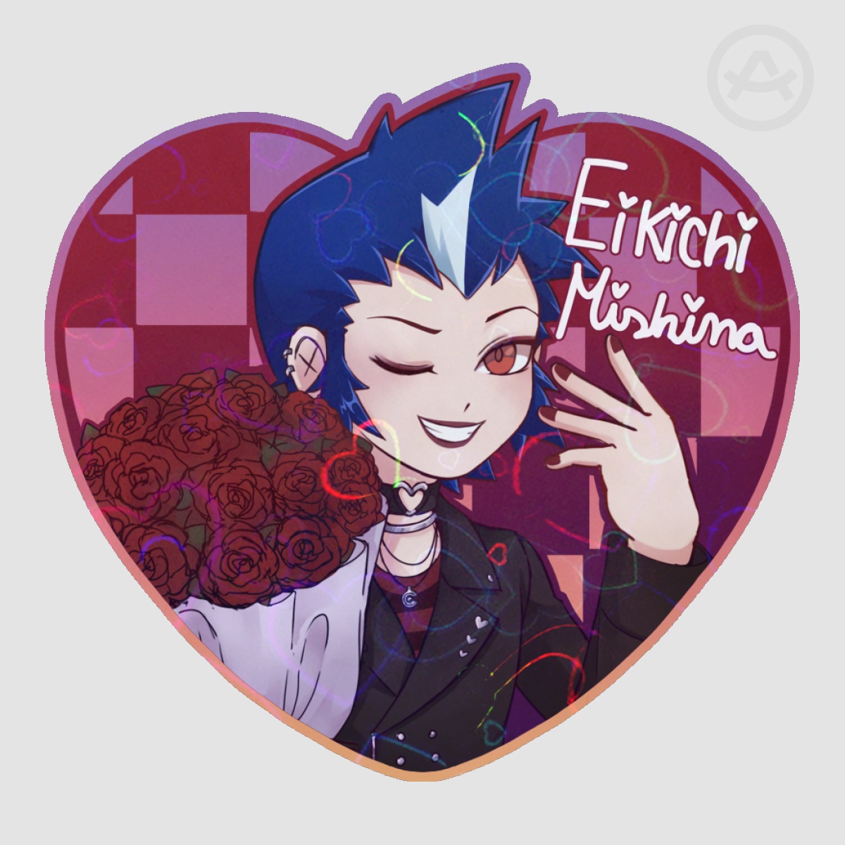Eikichi Heart Sticker