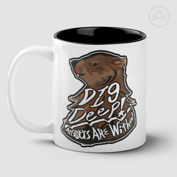 Dig Deep! Left Handed Mug