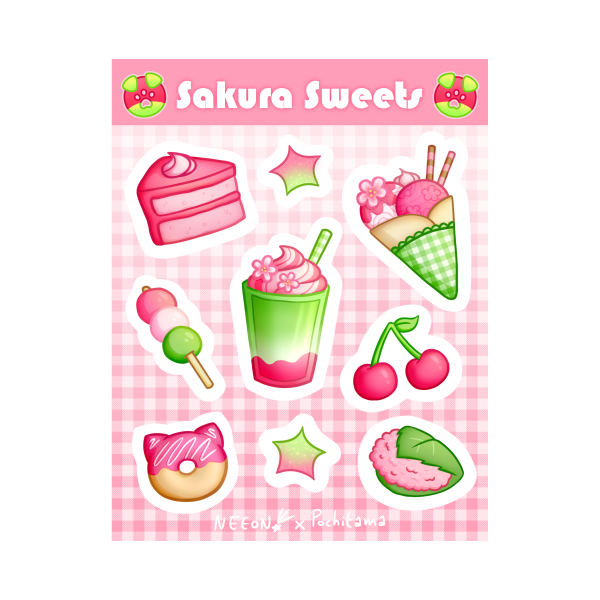 Sakura Sweets - Matte Sticker Sheet