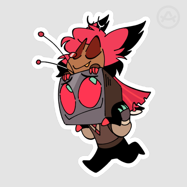 Chibi Radiostatic Sticker