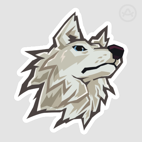 White Wolf Sticker