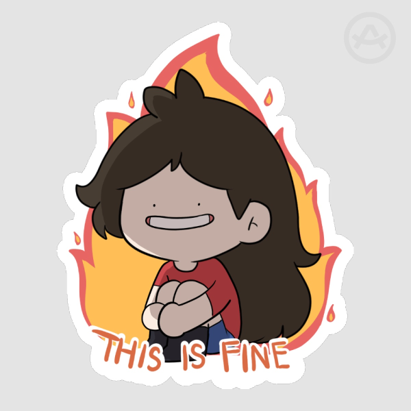 This Is Fine Sticker