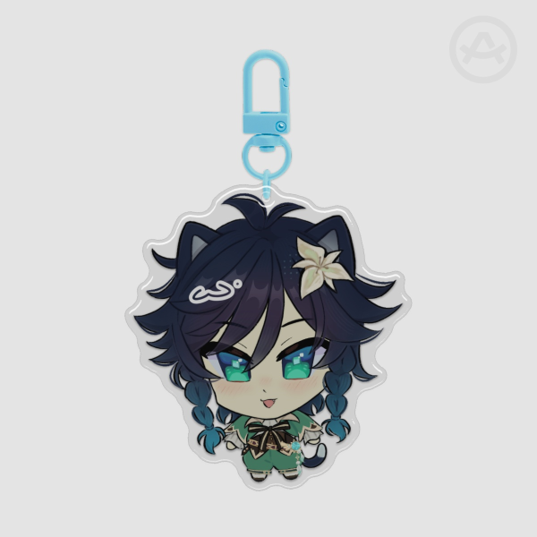 Venti Kitty Expoxy Keychain