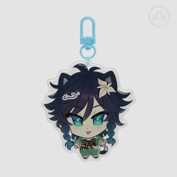 Venti Kitty Expoxy Keychain