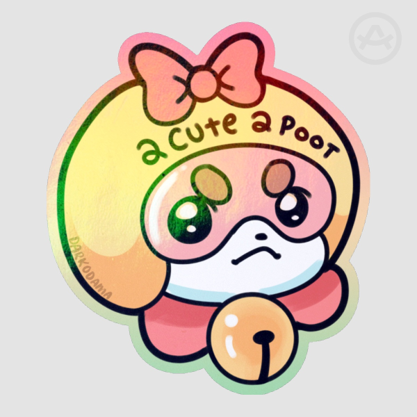 2cute2poot Holo Sticker