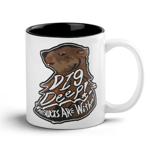 Dig Deep! Right Handed Mug