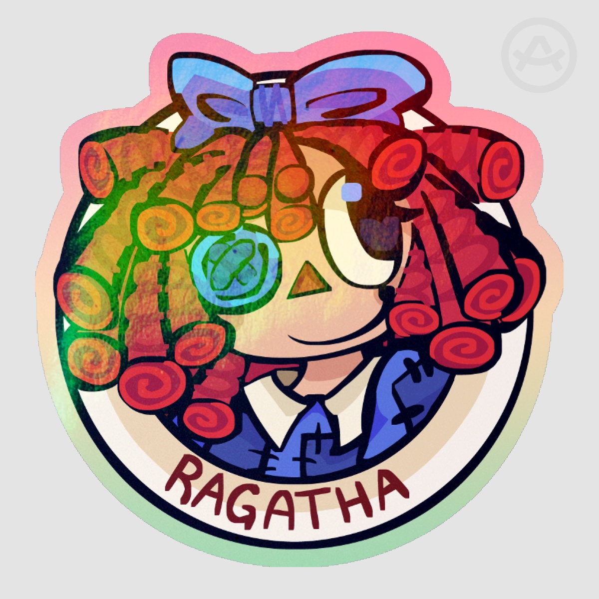 Ragatha Colored Edge Die Cut Stickers TADC