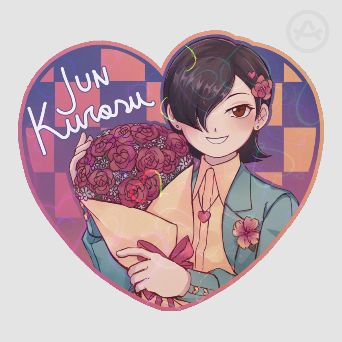 Jun Heart Sticker