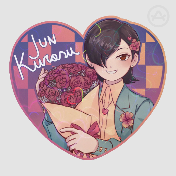 Jun Heart Sticker
