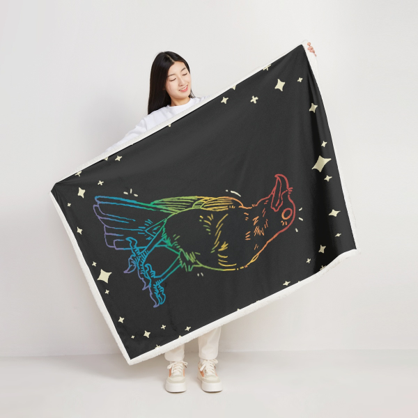Rainbow Crow Blanket