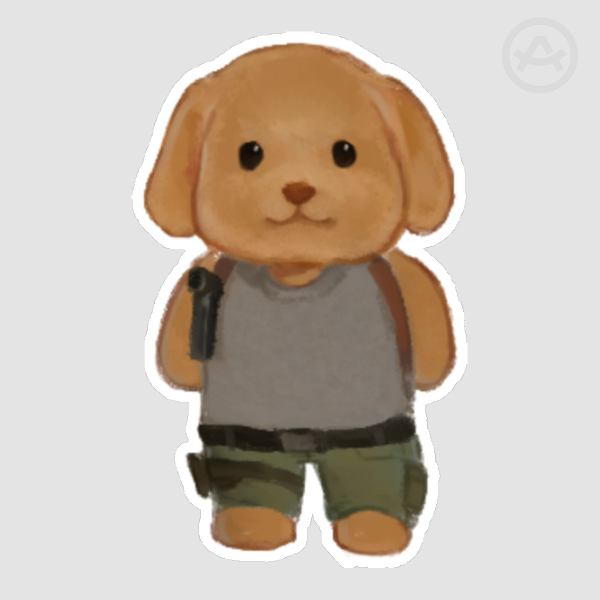Abby TLOU 2 Matte Sticker