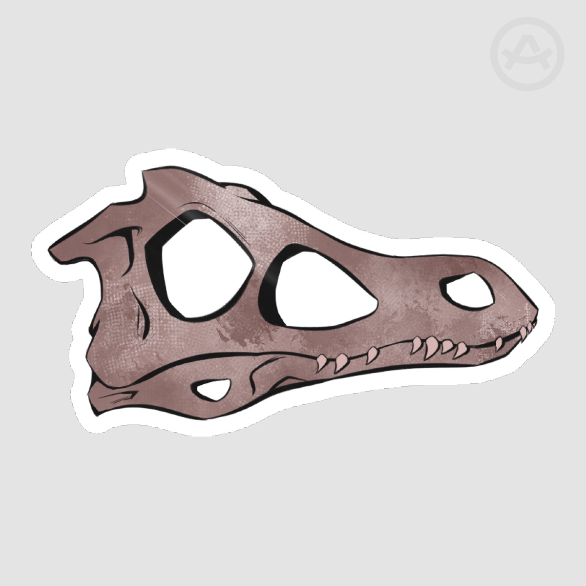 Velociraptor Die Cut Sticker