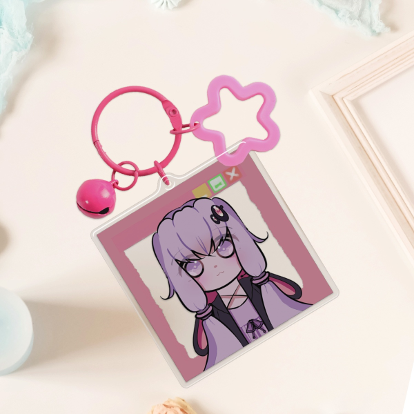 Vocaloid Yuzuki Yukari Epoxy Clear Acrylic Keychain