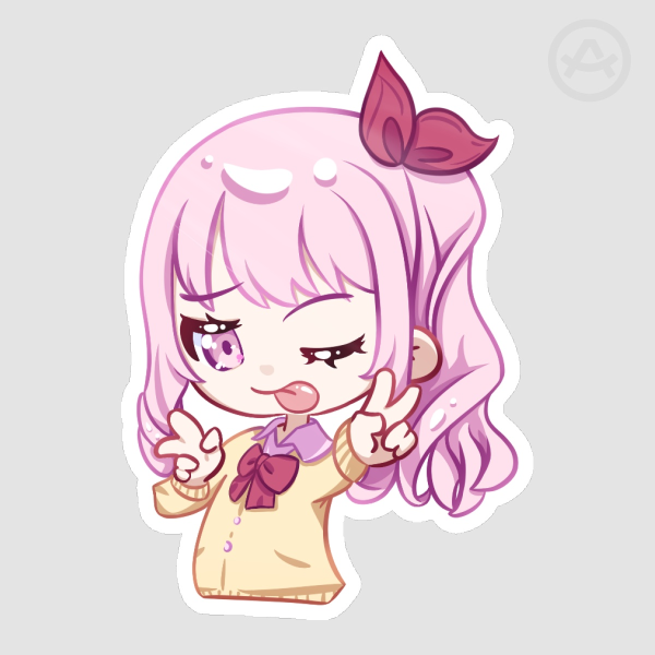 Mizuki Akiyama Die Cut Stickers