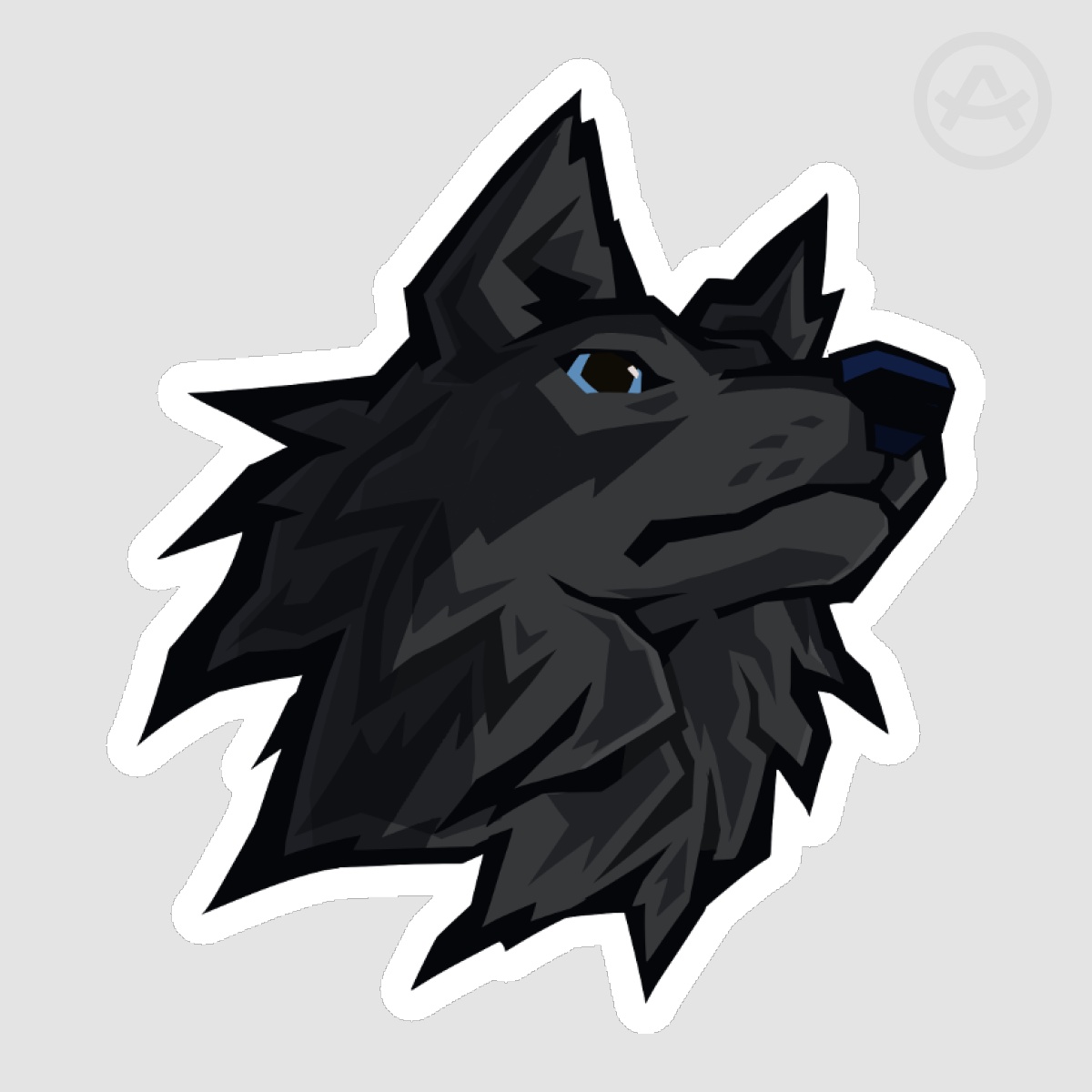 Black Wolf Sticker