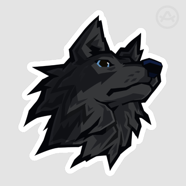 Black Wolf Sticker
