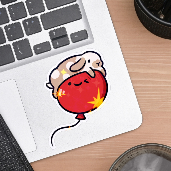 ballooon buny Die Cut Stickers