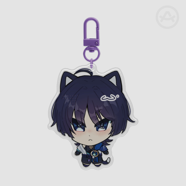 Wanderer Kitty Expoxy Keychain