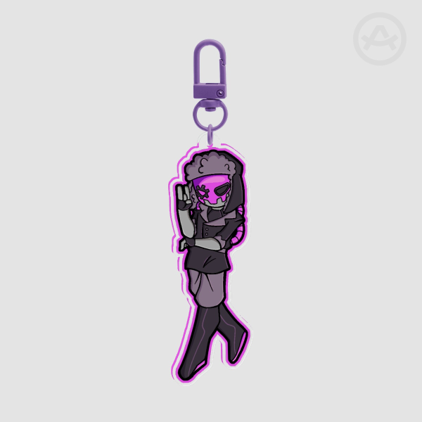 [The Living Tombstone] Tesla Keychain