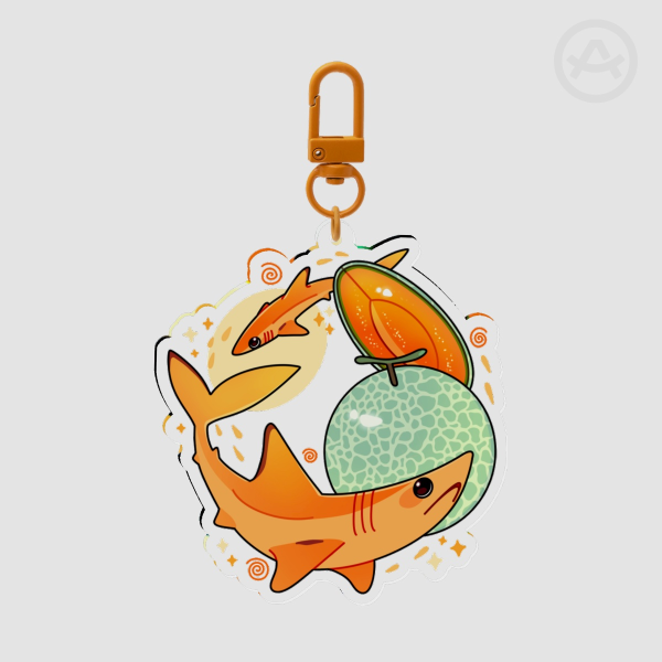 Melon Mako Shark Keychain