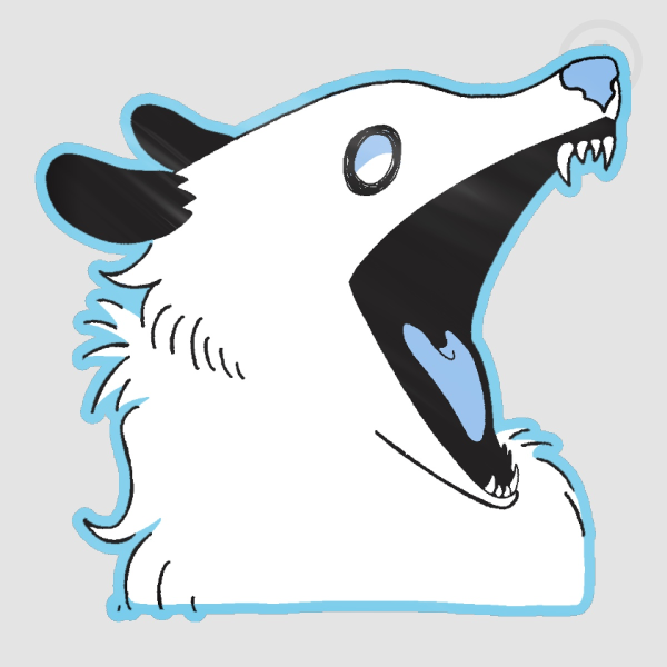 Scream Possum Sticker