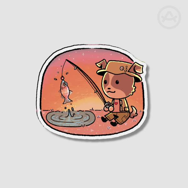 Little Fisherman Fridge Magnet