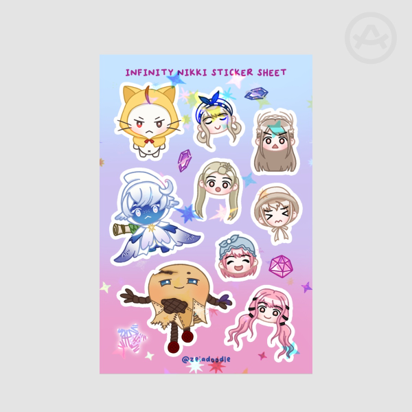 Infinity Nikki Sticker Sheet