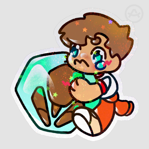Rocky and Grace Die Cut Stickers