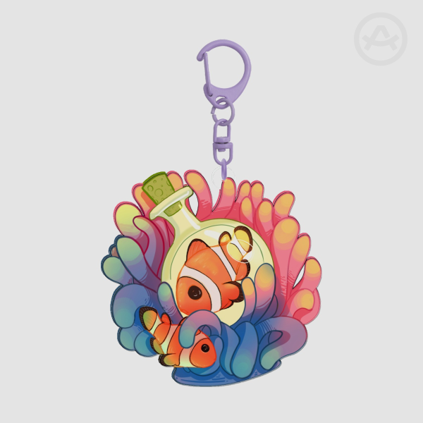C is for Clownfish - Acrylic Keychain