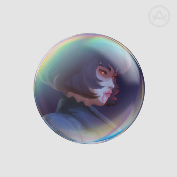 Deadlock/Mina - Rainbow Badge (44mm)