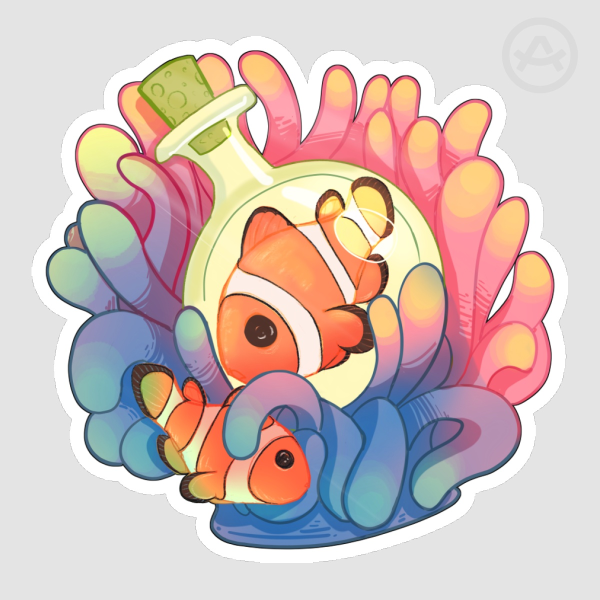 C is for Clownfish - Die Cut Sticker