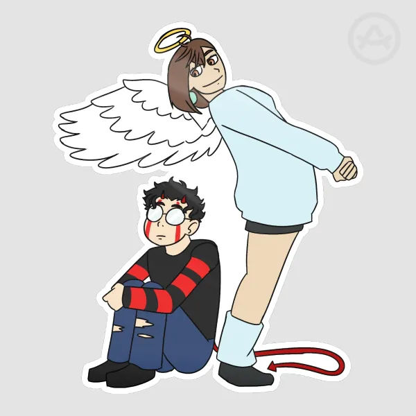Dandadan Angel/Demon sticker