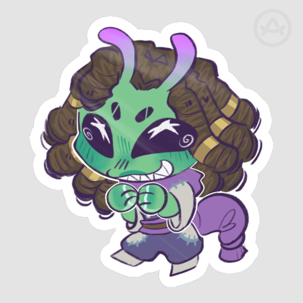 Alien Jabber Sticker
