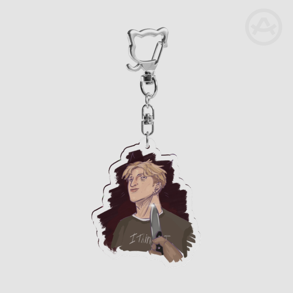Andrew Minyard Cat Meme Acrylic Keychain