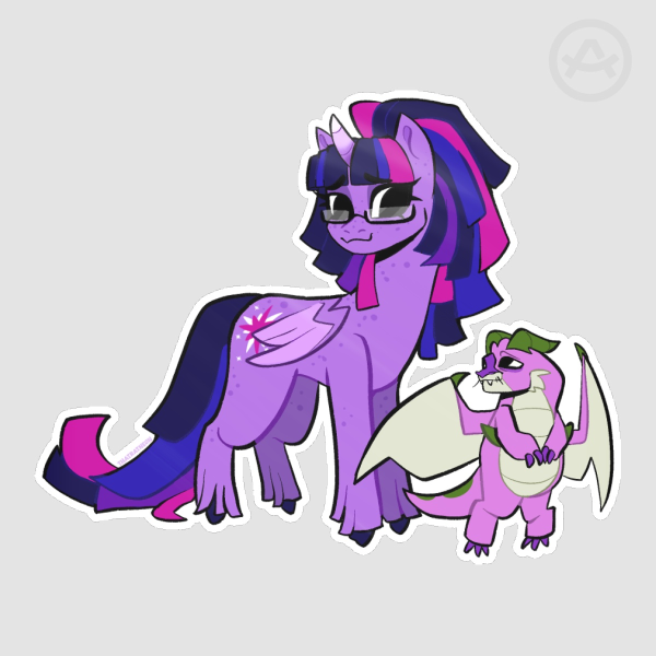 Twilight & Spike Sticker