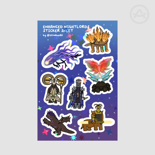 Nightreign Enhanced Nightlords Sticker Sheet