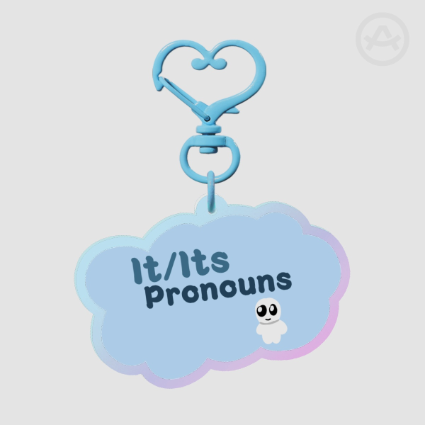 It/Its Rainbow Acrylic Keychain