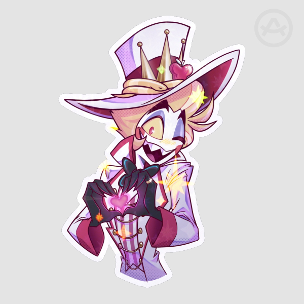 King of Hearts Star Foil Die Cut Sticker