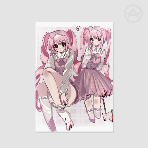 ♡ Original Character Aika - Matte Poster - by: meowmegu ♡
