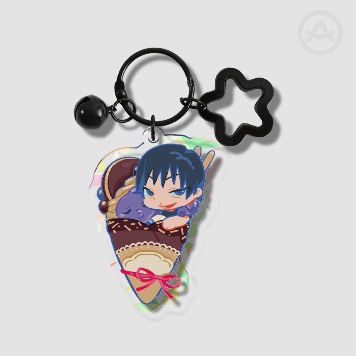 Broken Glass Acrylic Keychains