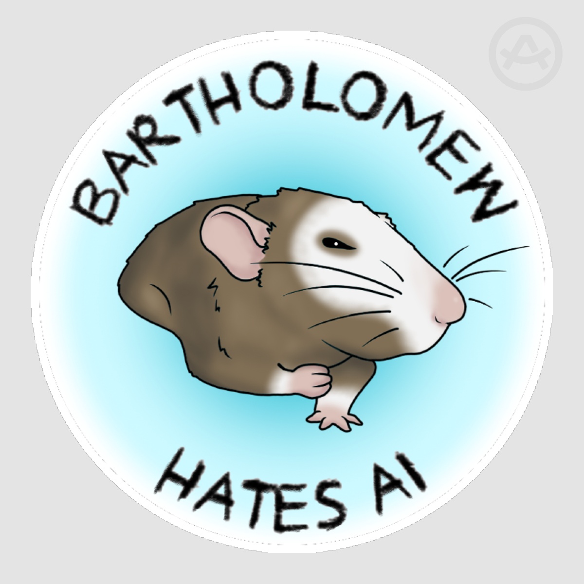 BARTHOLOMEW HATES AI Sticker