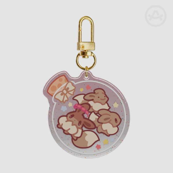 Eev Bottle Keychain