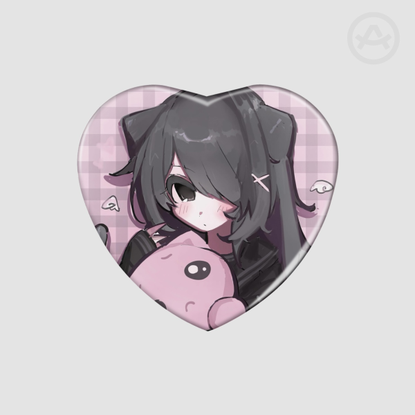 ♡ Needy Girl Overdose - Ame-chan - Metal Heart Badge - by: meowmegu ♡