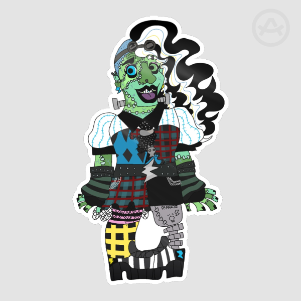 Frankie Stein Monster High Die Cut Sticker