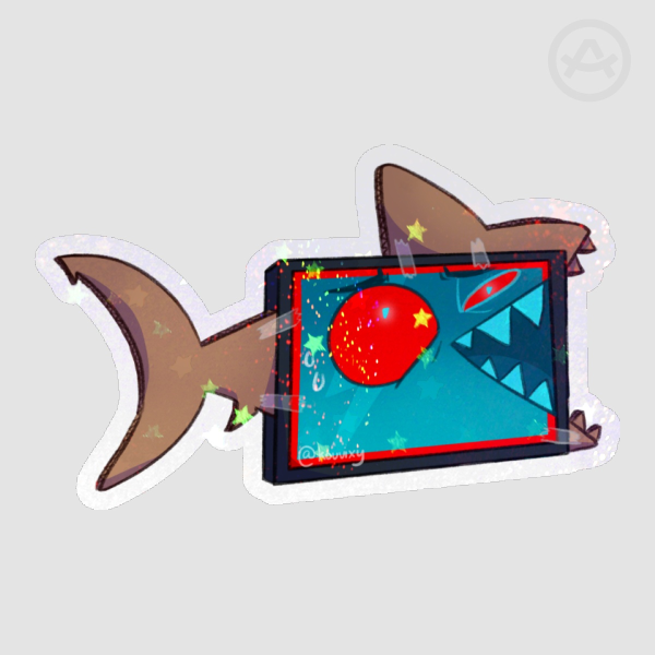 Vox Cardboard Shark Sticker
