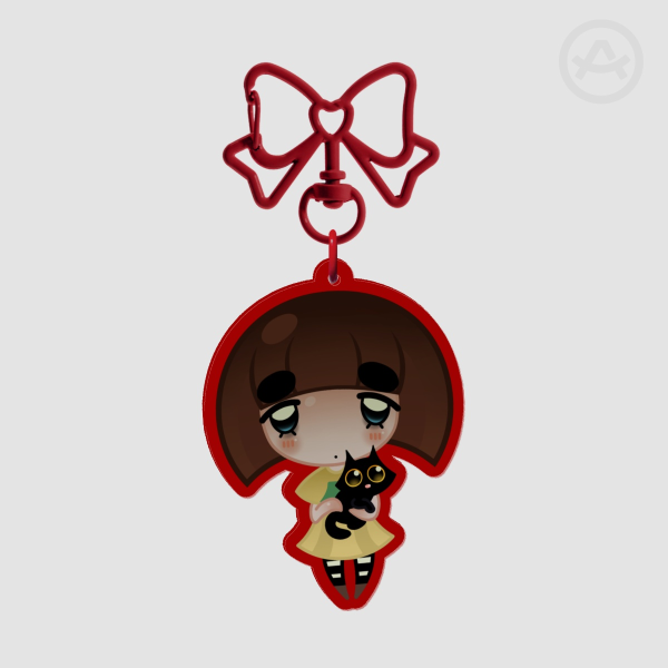 Clear Acrylic Fran Bow Keychains