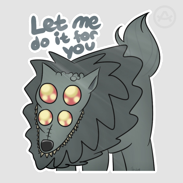F&H: Moonless Meme Glossy Die Cut Stickers