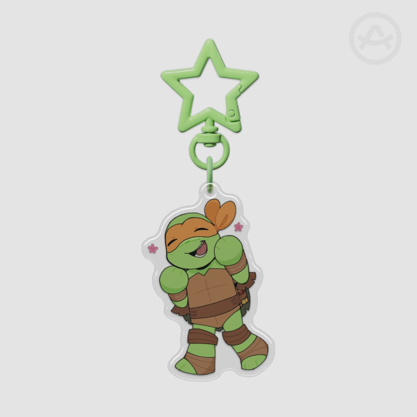 TMNT2012 Mikey Epoxy Keychain
