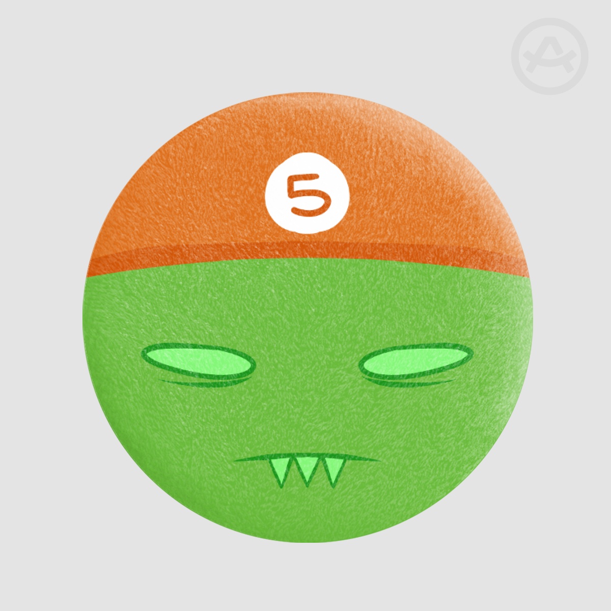 Fin 05 | 44mm Plush Badge
